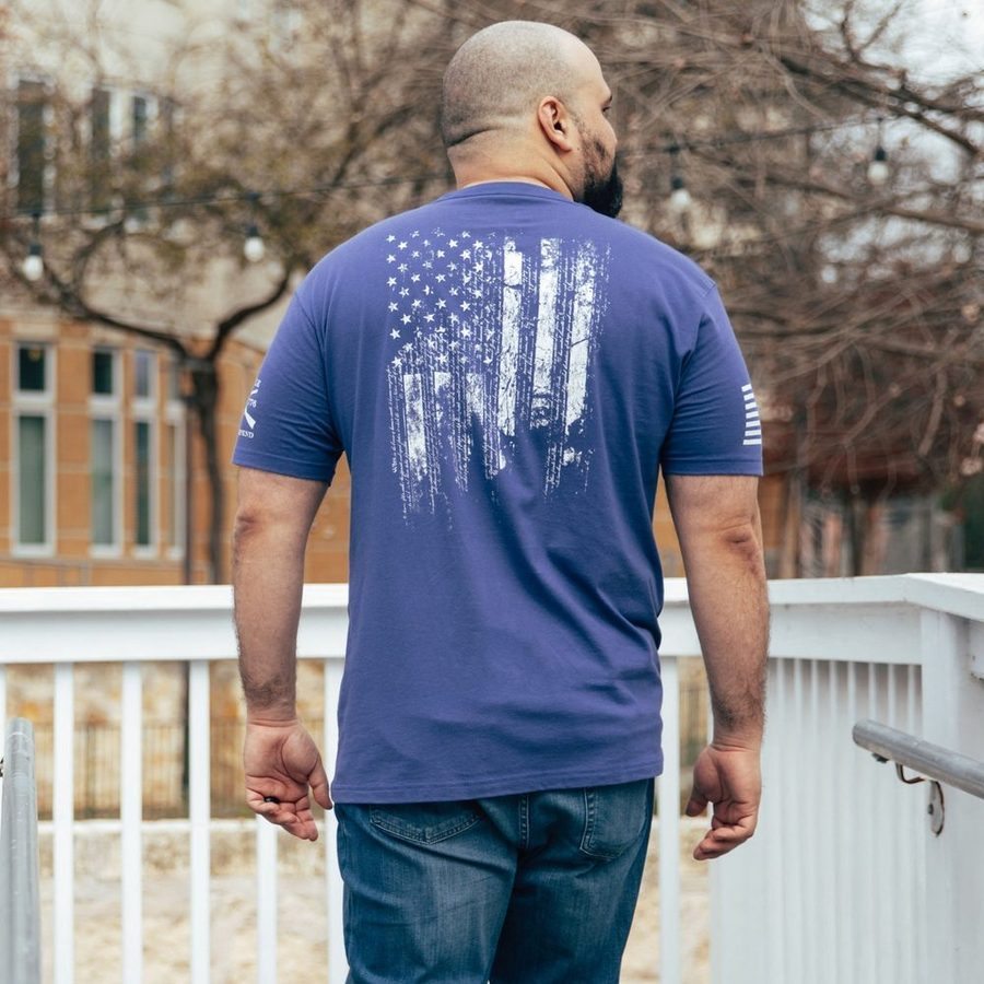 1776 Flag T-Shirt - Future Dusk
