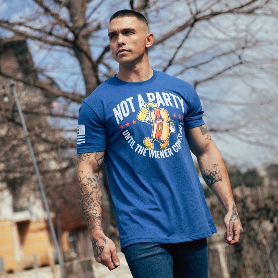 Wiener Party T-Shirt - Royal