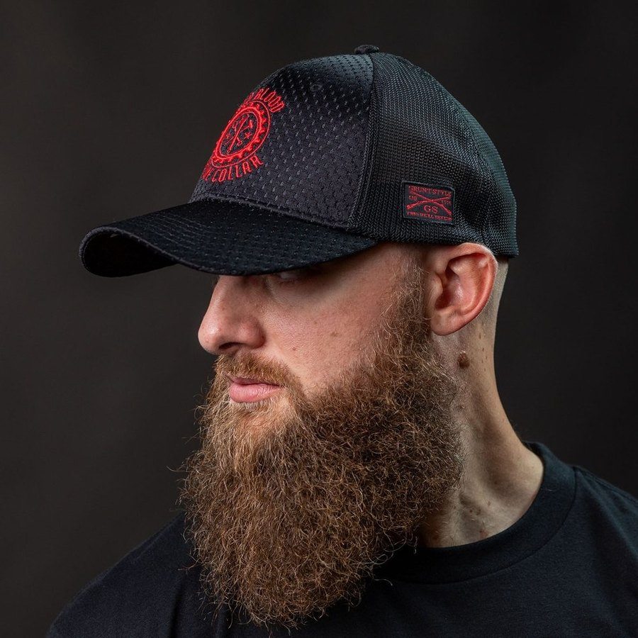 Red Blood Blue Collar® Stretch Fit Hat - Black