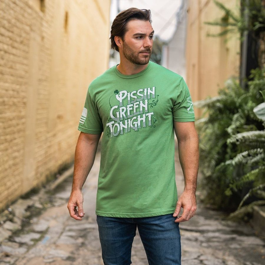 Pissin' Green T-Shirt - Kelly Green