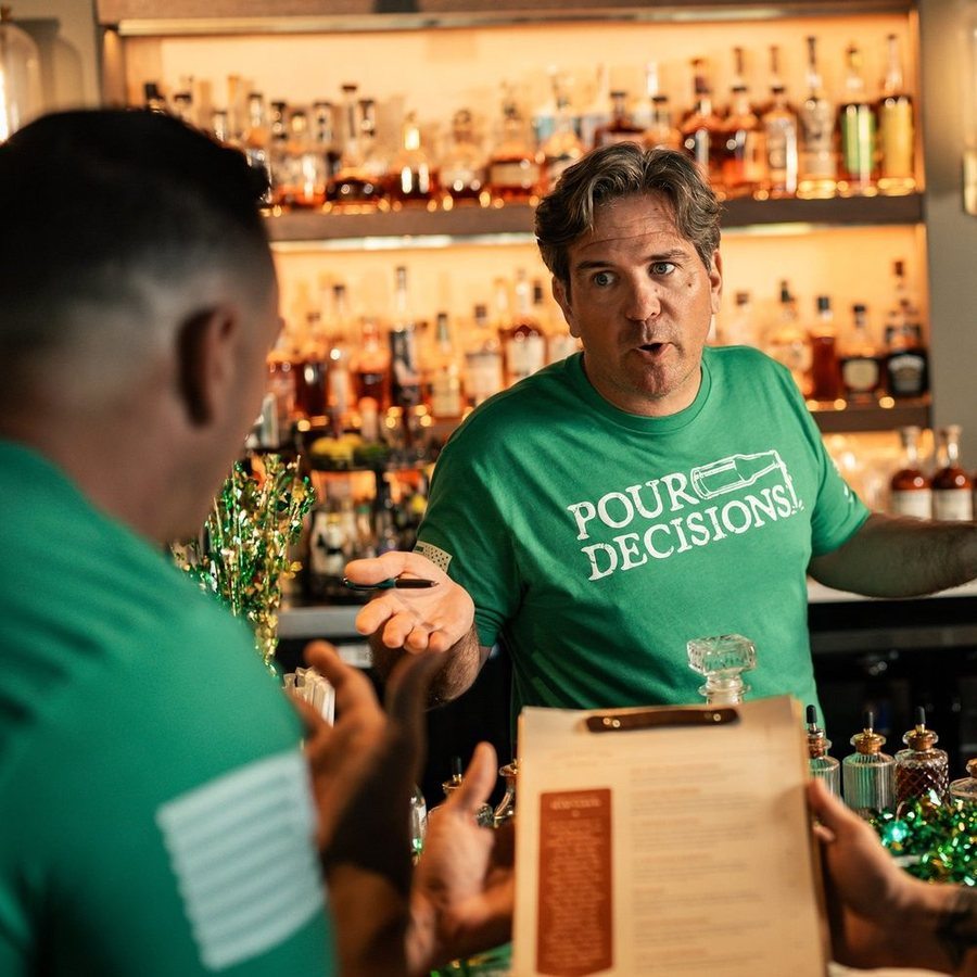 Pour Decisions T-Shirt - Kelly Green