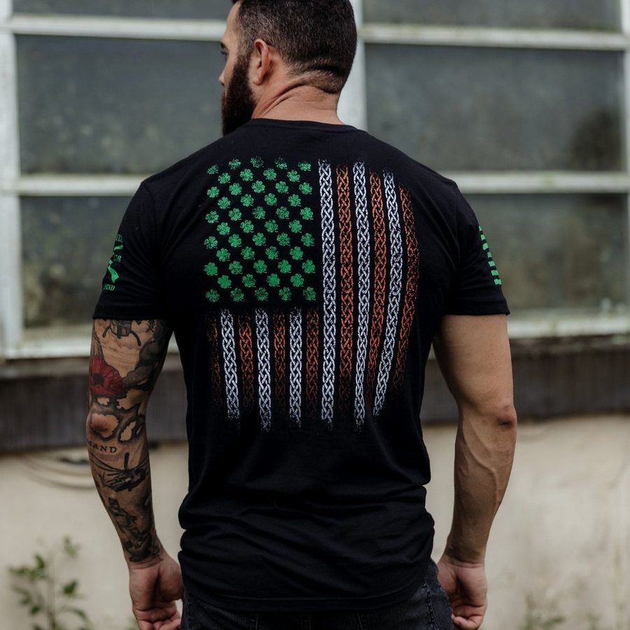 This We'll Defend Irish Colors T-Shirt - Black