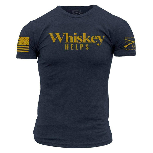 Whiskey Helpsâ„? T-Shirt - Midnight Navy