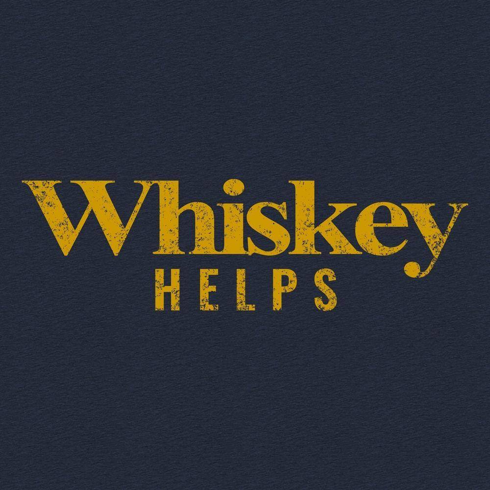 Whiskey Helpsâ„? T-Shirt - Midnight Navy