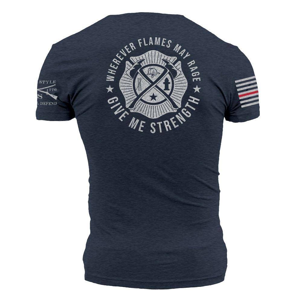 Wherever Flames May Rage T-Shirt - Navy