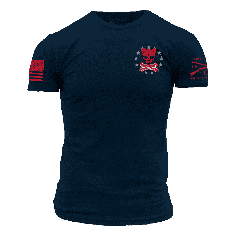 Barrel Bacon T-Shirt - Midnight Navy