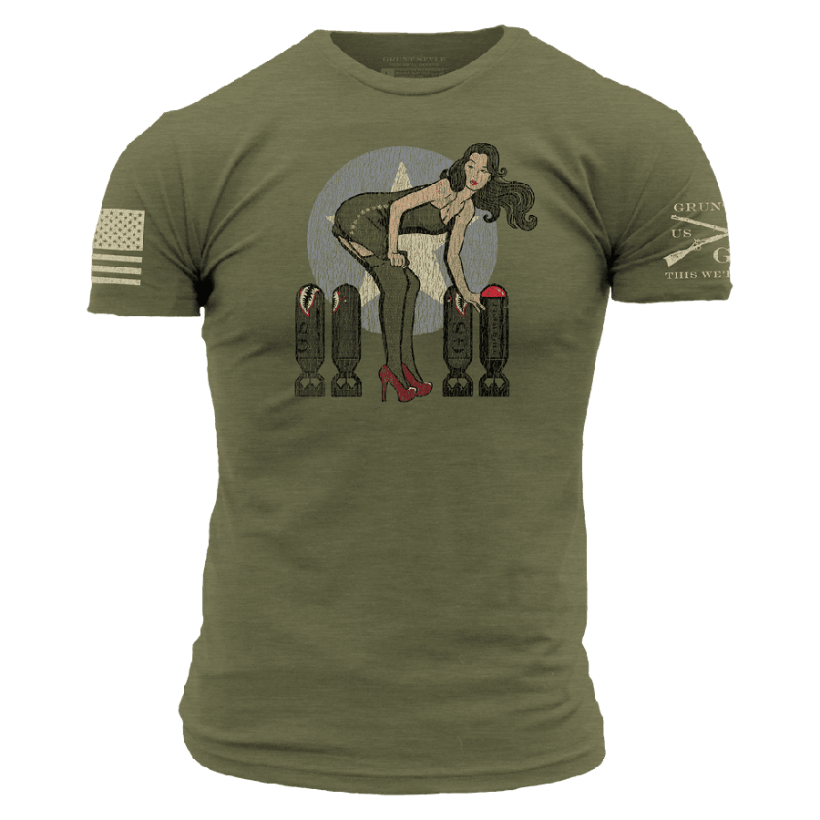 Bombs Away T-Shirt - Military Green