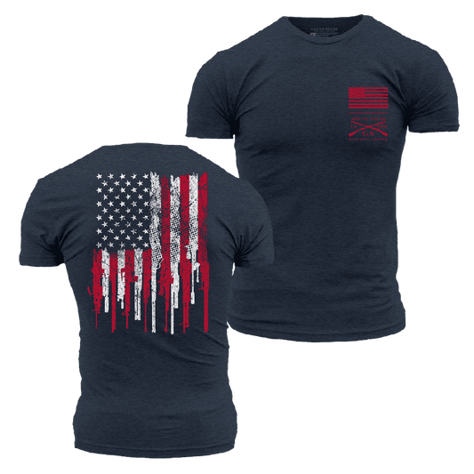 2A Stars and Stripes T-Shirt - Midnight Navy