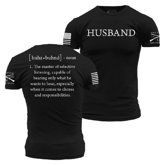 Husband Defined T-Shirt - Black