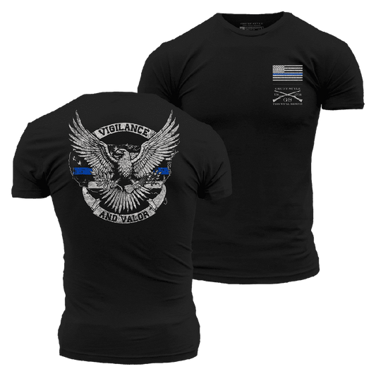 Vigilance and Valor T-Shirt - Black