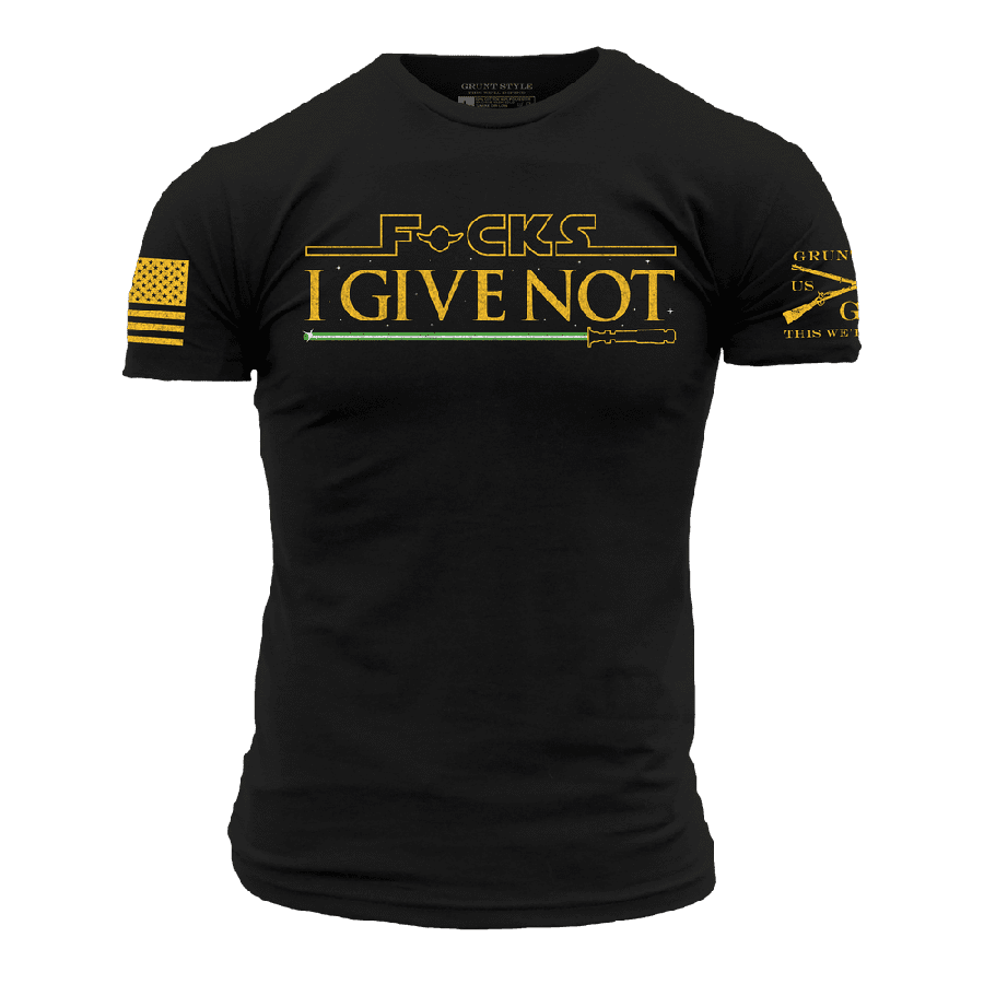 F*cks I Give Not T-Shirt - Black