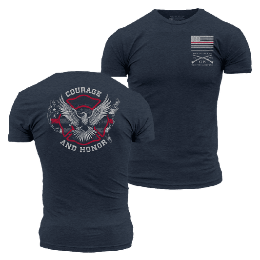 Courage and Honor T-Shirt - Midnight Navy