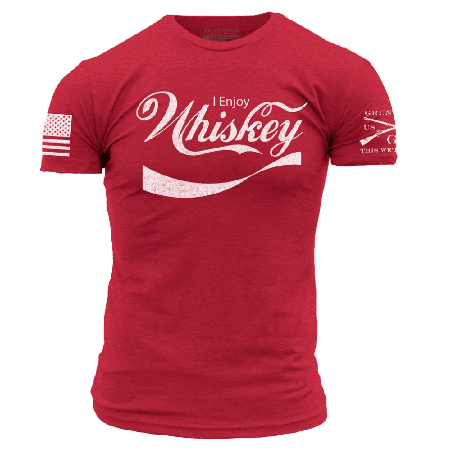 Enjoy Whiskey T-Shirt - Red