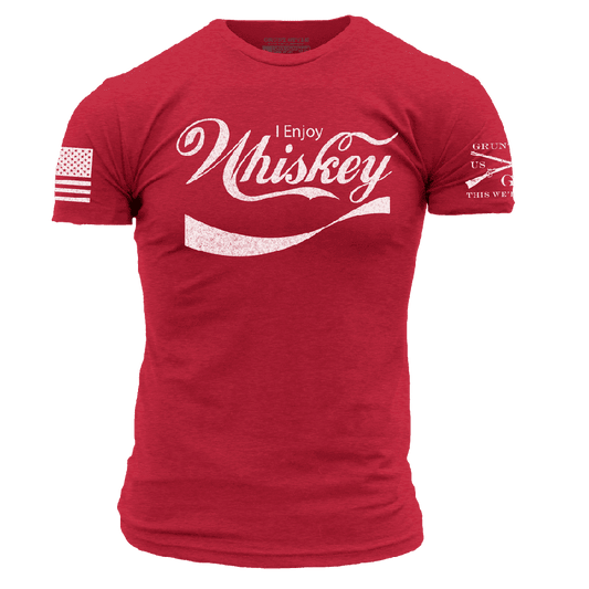 Enjoy Whiskey T-Shirt - Red