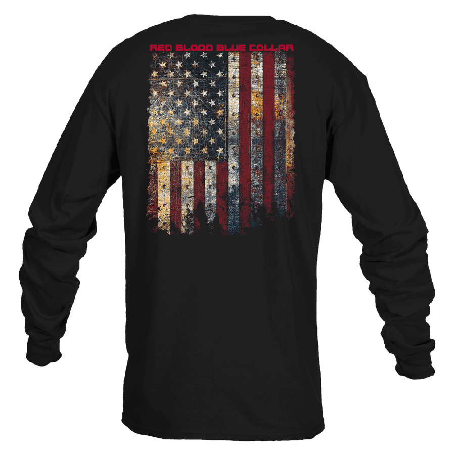 Red Blood Blue Collar® Long Sleeve - Black