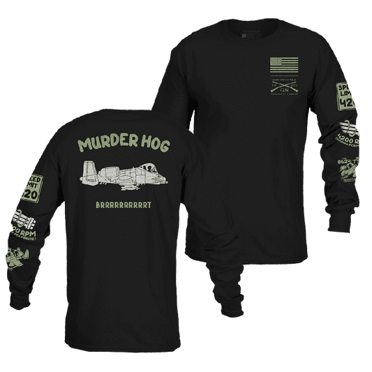 Murder Hog Long Sleeve - Black