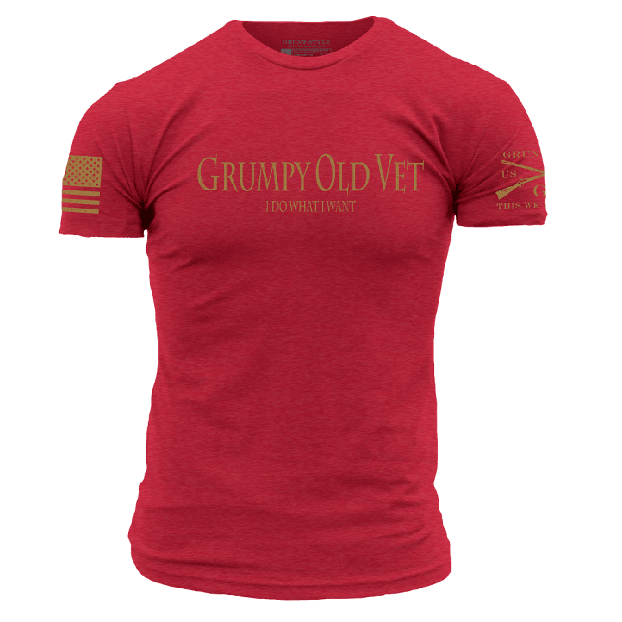 Grumpy Old Vet T-Shirt - Red
