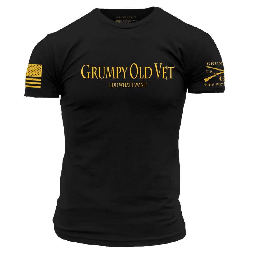 Grumpy Old Vet T-Shirt - Black