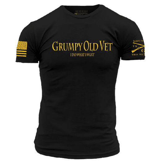 Grumpy Old Vet T-Shirt - Black