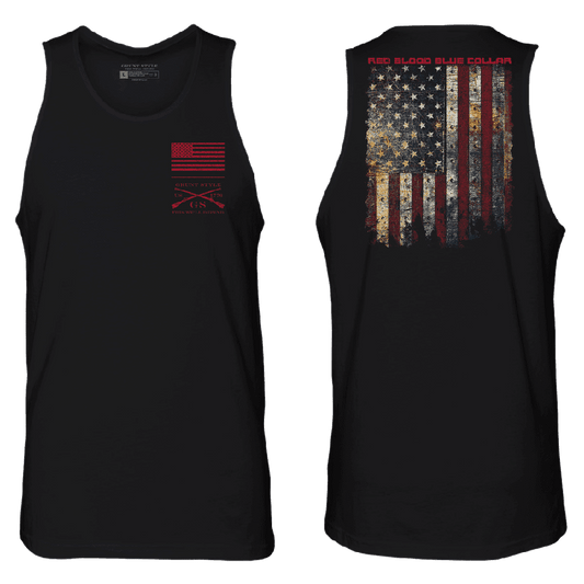 Red Blood Blue Collar® Tank - Black
