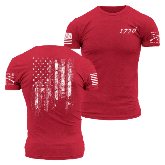 1776 Flag T-Shirt - Red