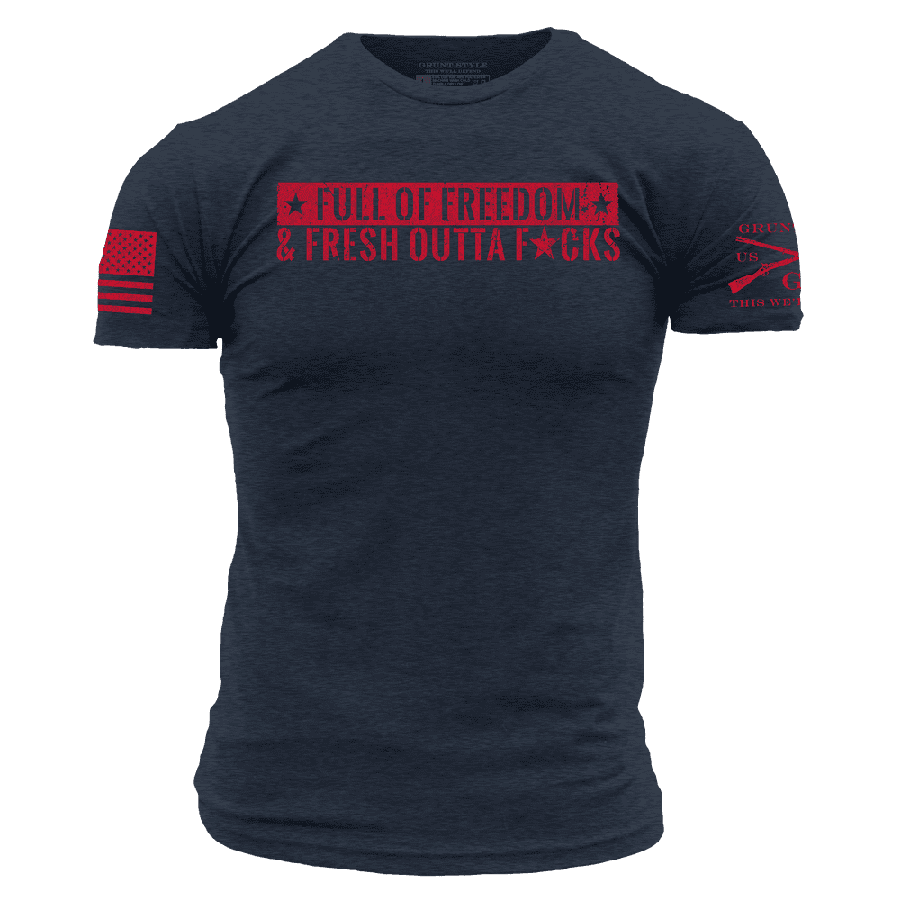 Fresh Outta F*cks T-Shirt - Midnight Navy