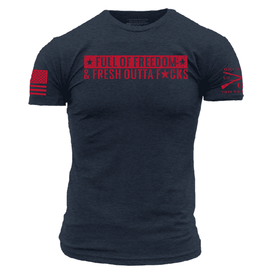 Fresh Outta F*cks T-Shirt - Midnight Navy
