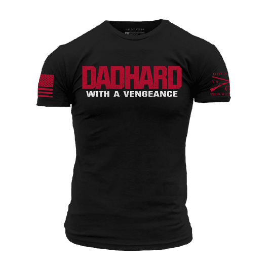 Dad Hard T-Shirt - Black