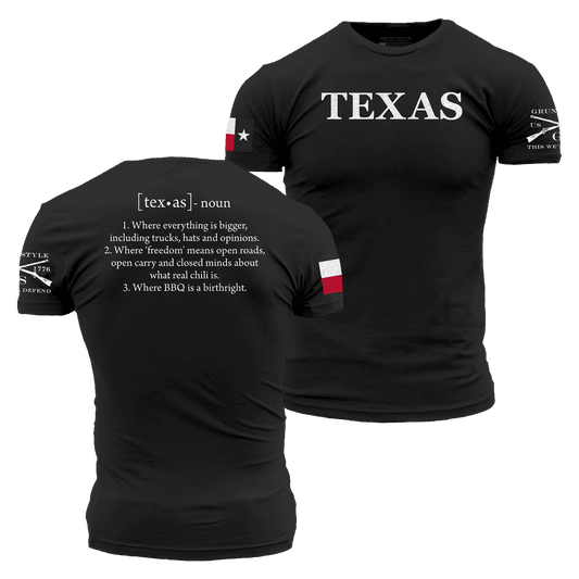 Texas Defined Open Carry T-Shirt - Black