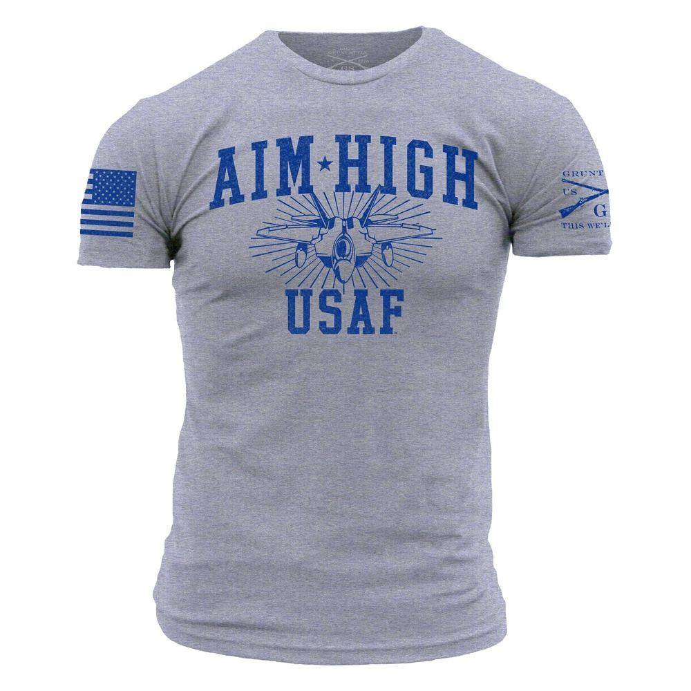 USAF - Aim High U.S.A.F. T-Shirt - Athletic Heather