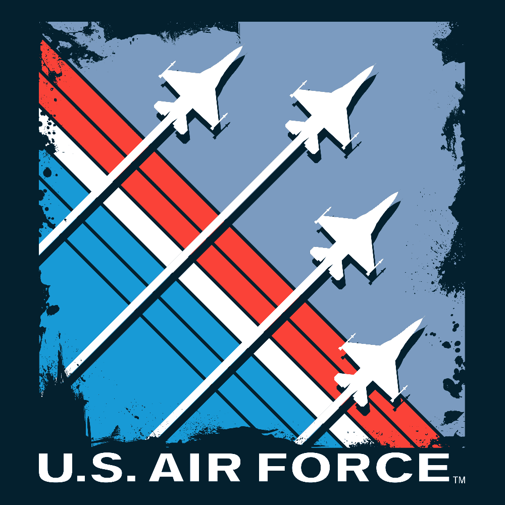 USAF - Finger-Four Formation T-Shirt - Midnight Navy