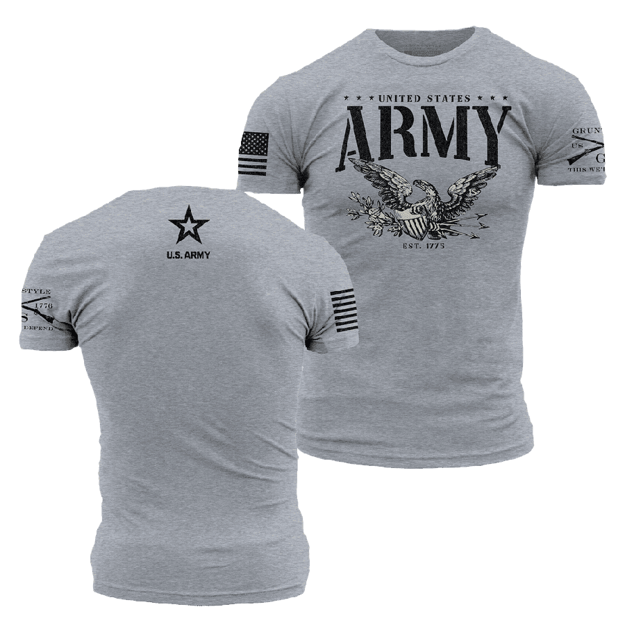 Army - Eagle T-Shirt - Dark Heather Gray