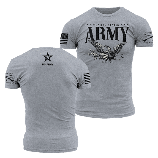 Army - Eagle T-Shirt - Dark Heather Gray