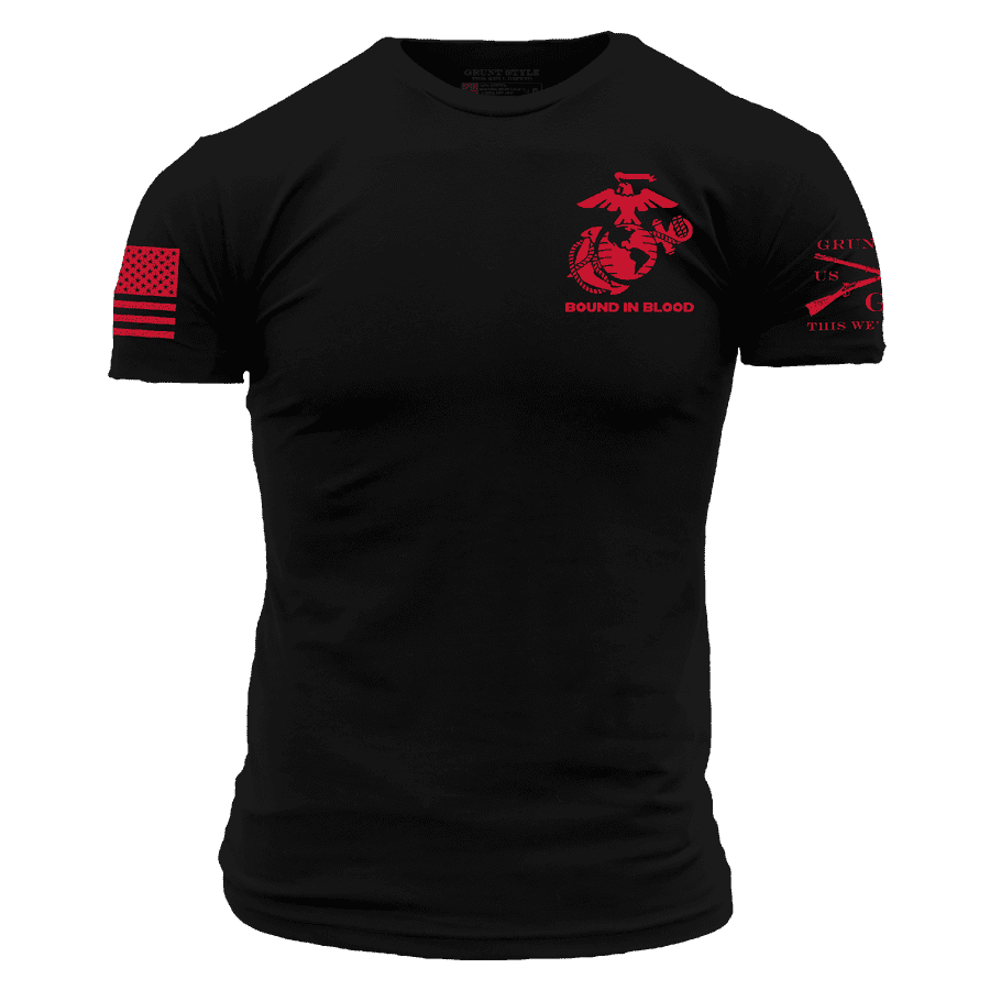 USMC - Bound In Blood T-Shirt - Black
