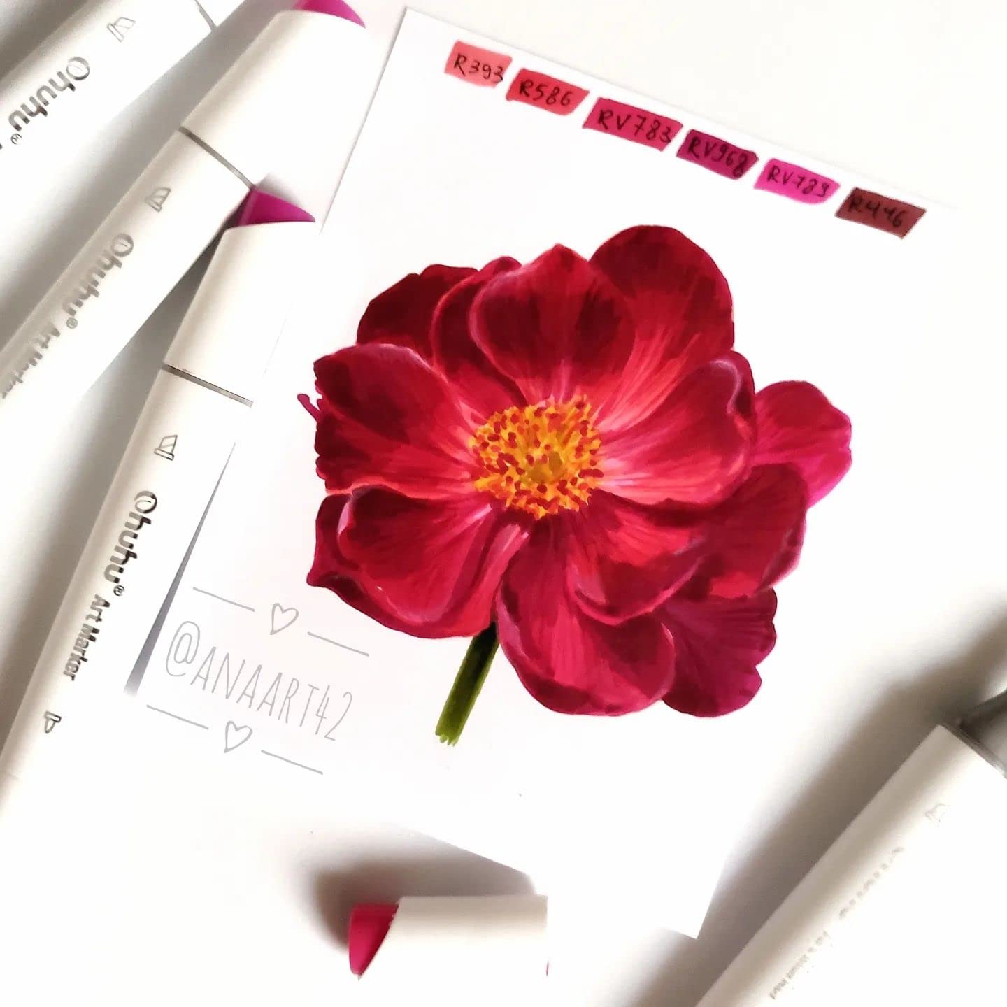 Ohuhu Kaala Slim Broad and Fine Dual Tips Alcohol Art Markers- 60 Colors Landscape Tone