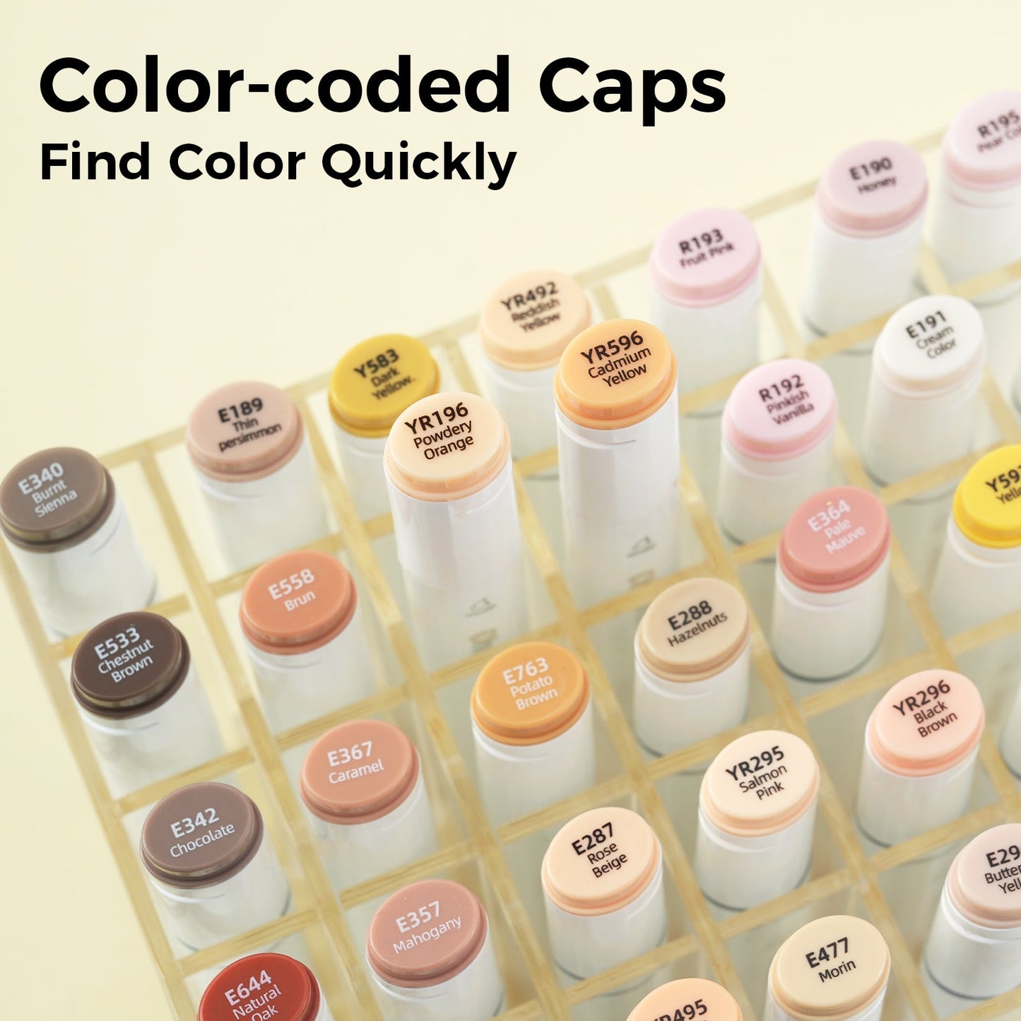 Ohuhu Oahu 36 Skin Tone Colors Dual Tips Alcohol Art Markers, Fine & Chisel