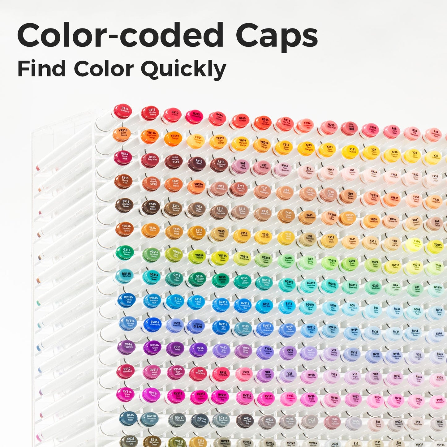 Ohuhu Oahu 320 Colors Dual Tips Alcohol Art Markers, Fine & Chisel