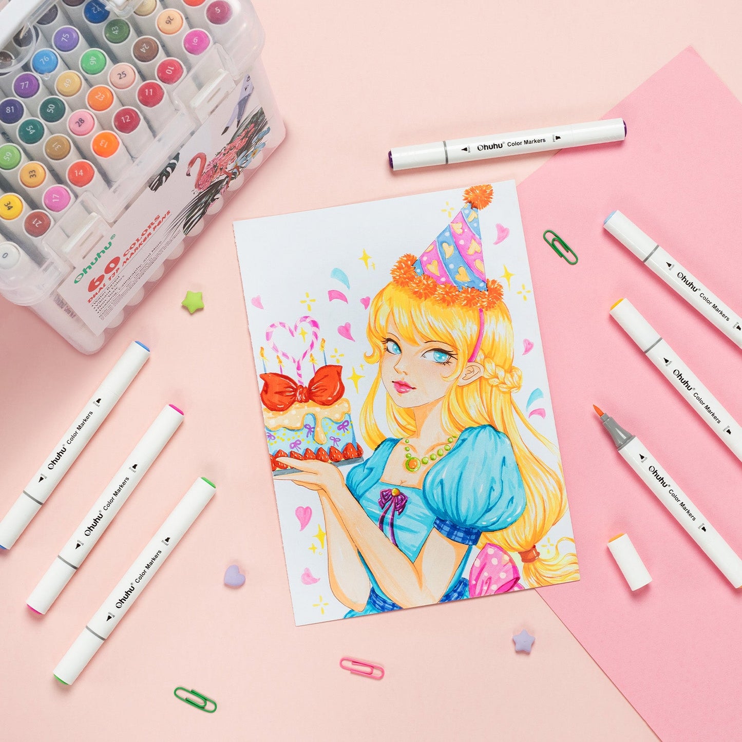 Ohuhu Dual Tips Water-Based Art Markers