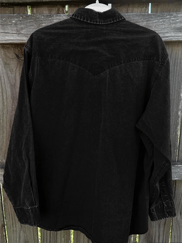 Men's Fuck Chicken Cowboy Western Vintage Shirt