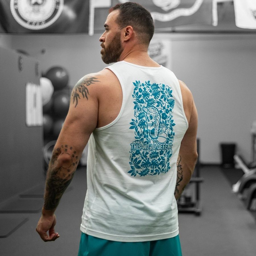 Tropical Death Aqua Tank - White