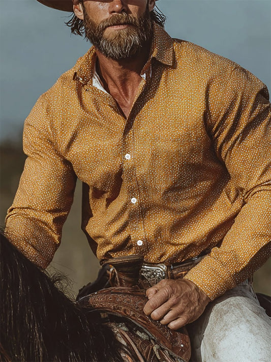 Men's Western Long Sleeve Shirt
