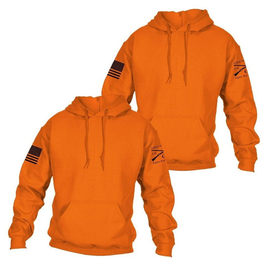 Basic Hoodie Safety Orange 2 Pack