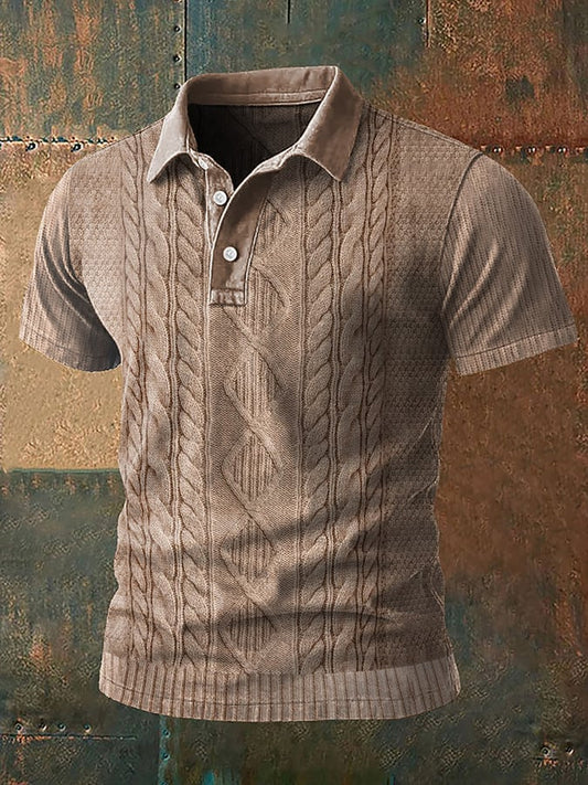 Men's Retro Western Antler Print Casual Top
