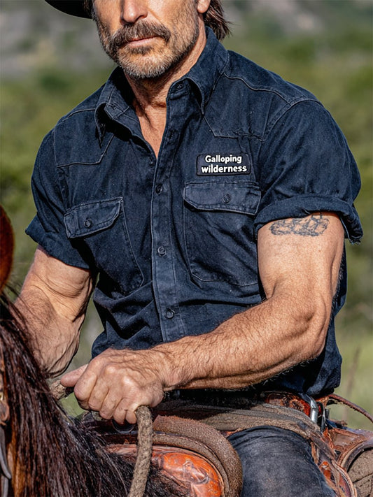 Men's Western Yoke Short Sleeve Shirt