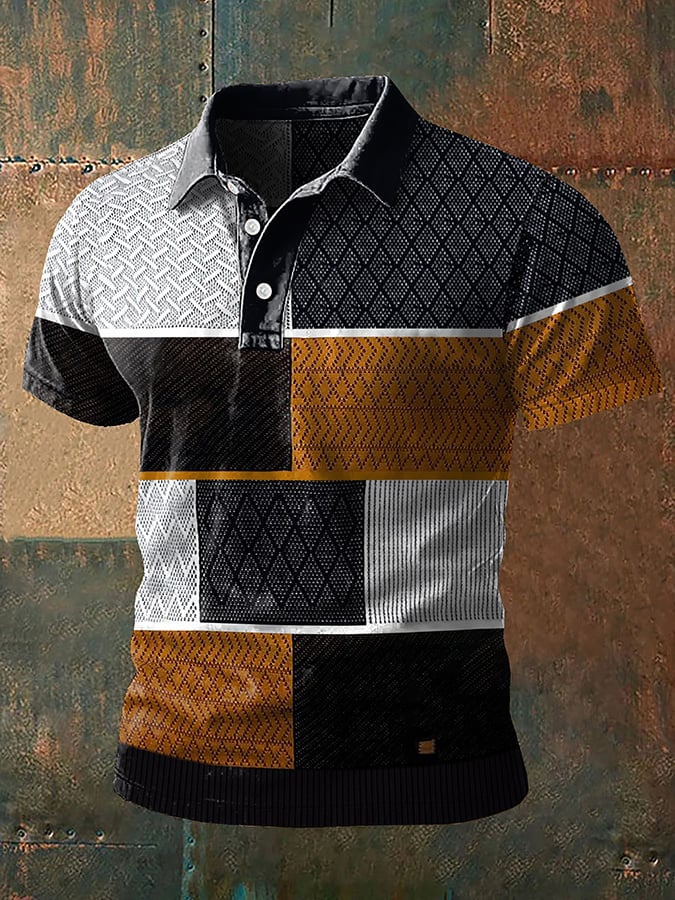 Men's Retro Western Antler Print Casual Top