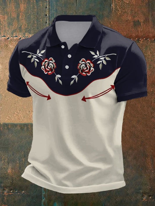 Men's Western Style Casual Polo
