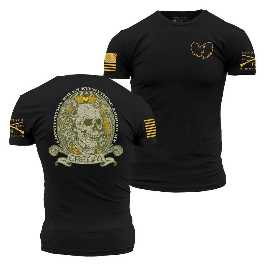 Cream T-Shirt - Black